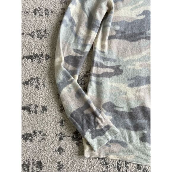 Charter Club Cashmere Sweater Women Large MultiColor Long Sleeve Camouflage - Picture 3 of 7